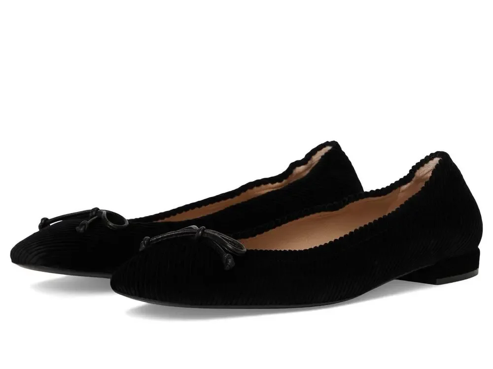 STUART WEITZMAN WOMENS BRIA BALLET FLAT BLACK 9 MEDIUM